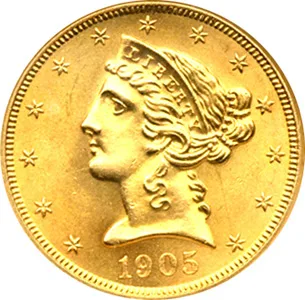 $5 Liberty Head Half Eagle