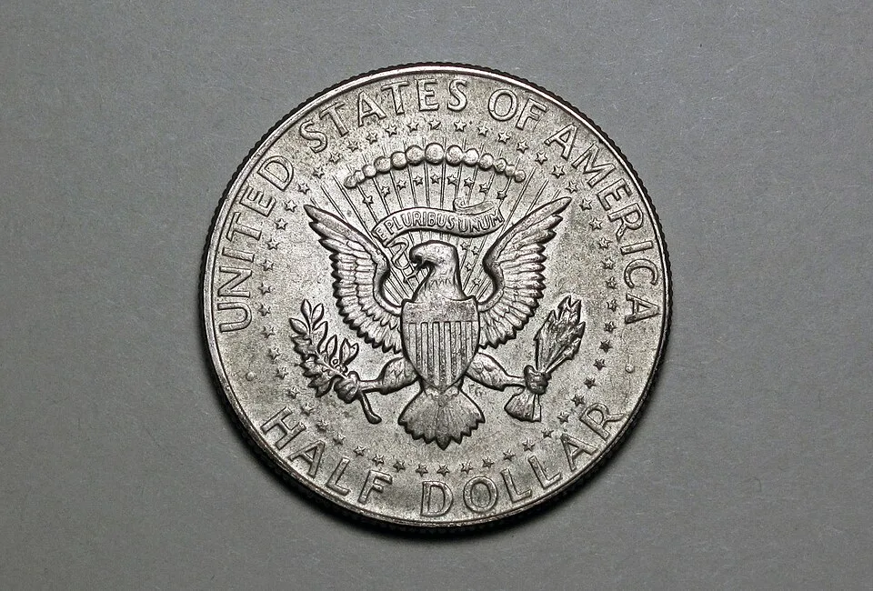 Kennedy Half Dollar 1965–1970 (40% Silver)