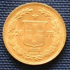 Swiss Gold Vreneli (20 Franc)